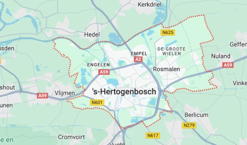 Servicegebied witgoed reparatie Den Bosch